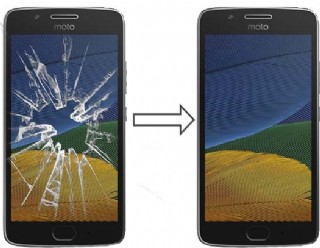 Troca de vidro Moto G5