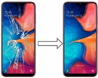 Troca de vidro Samsung A20