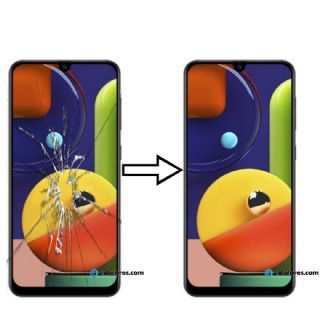 Troca de Vidro Samsung Galaxy A50s