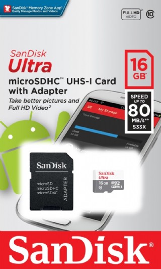 Carto de memria SanDisk Ultra 16gb