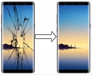 Troca de vidro Samsung Galaxy Note 8