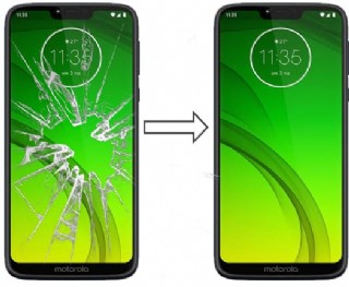 Troca de vidro Moto G7 Power