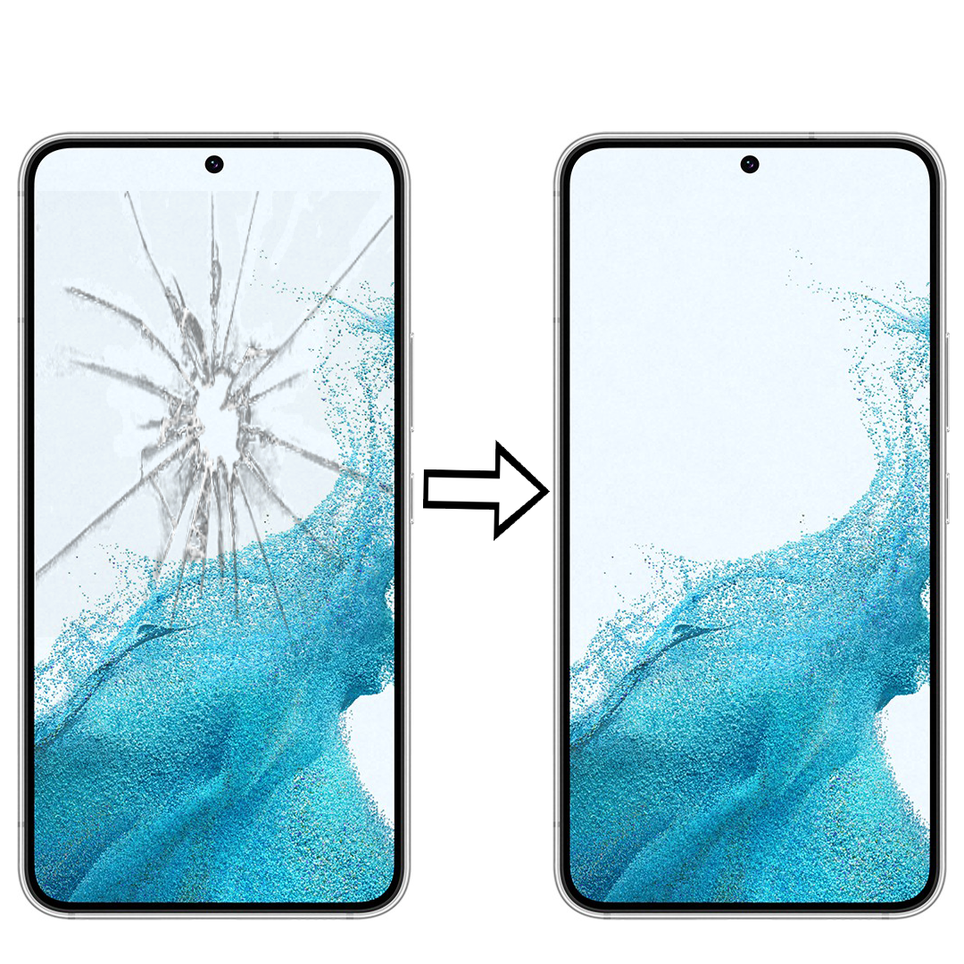 Vidro quebrado funcionando bem usado para samsung galaxy s21 ultra